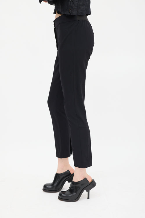 Ann Demeulemeester Black Wool Skinny Trouser