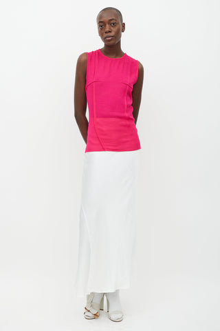 Ann Demeulemeester Pink Panelled Top