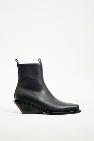 Ann Demeulemeester Black Leather Rumi Boot