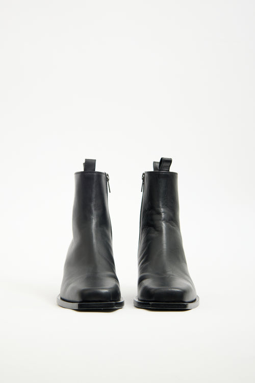 Ann Demeulemeester Black Leather Rumi Boot