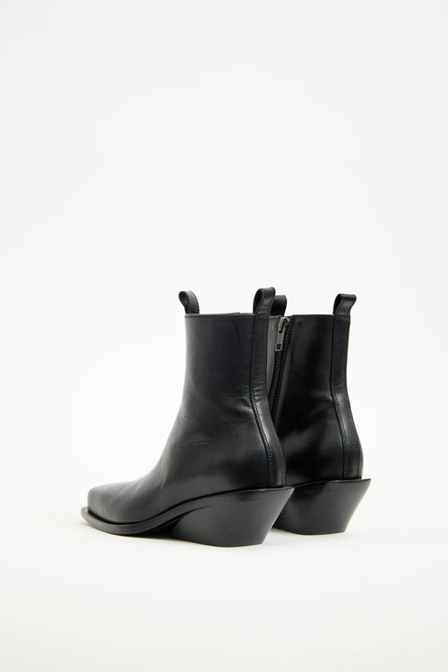 Ann Demeulemeester Black Leather Rumi Boot