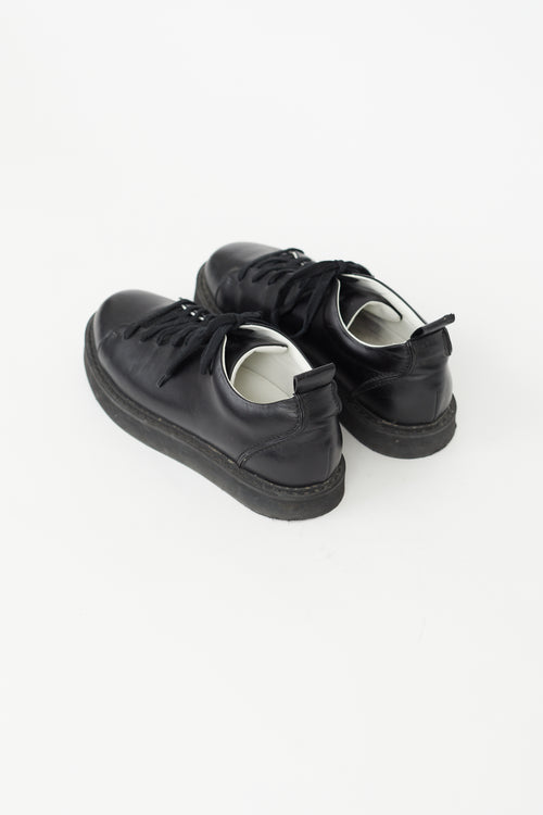 Ann Demeulemeester Black Leather Sneaker