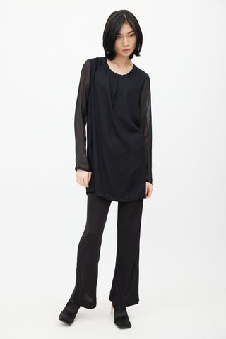 Ann Demeulemeester Black Long Sleeve Tunic