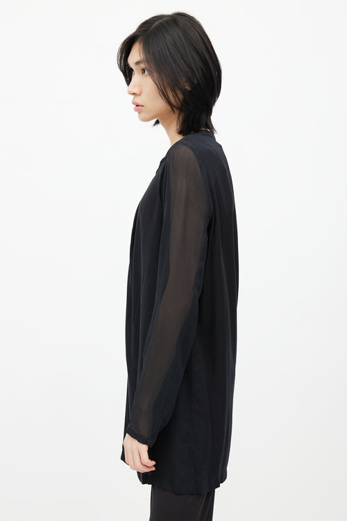 Ann Demeulemeester Black Long Sleeve Tunic