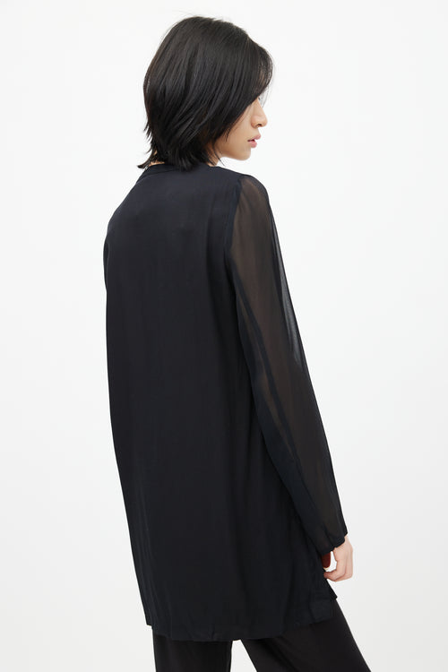 Ann Demeulemeester Black Long Sleeve Tunic