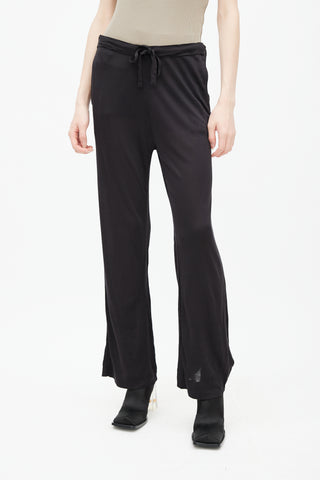 Ann Demeulemeester Black Semi Sheer Pant