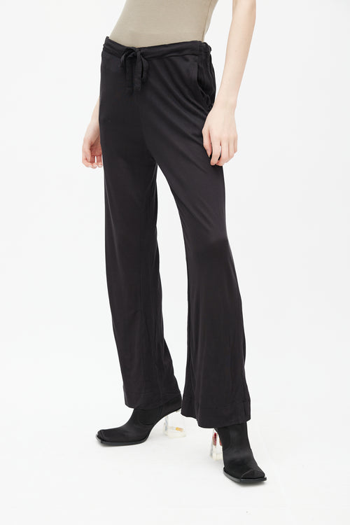 Ann Demeulemeester Black Semi Sheer Pant