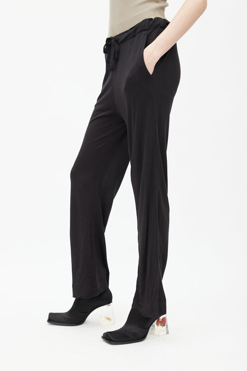 Ann Demeulemeester Black Semi Sheer Pant