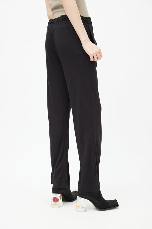 Ann Demeulemeester Black Semi Sheer Pant