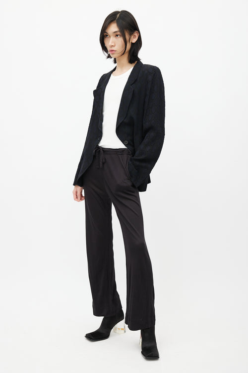 Ann Demeulemeester Black Semi Sheer Pant