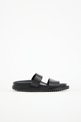 Ann Demeulemeester Leather Treaded Sole Sandal