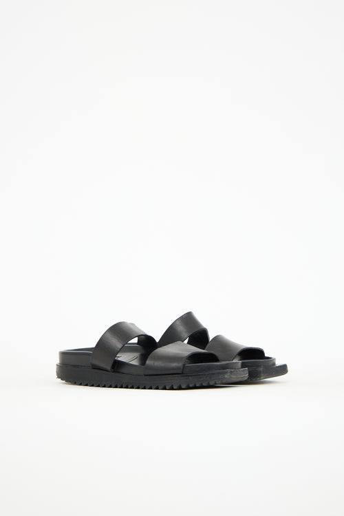 Ann Demeulemeester Leather Treaded Sole Sandal