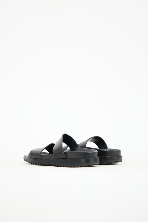 Ann Demeulemeester Leather Treaded Sole Sandal