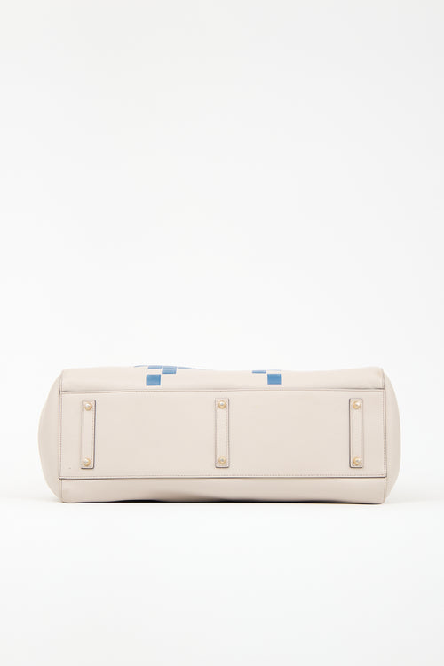 Anya Hindmarch Beige Leather Space Invaders Bag