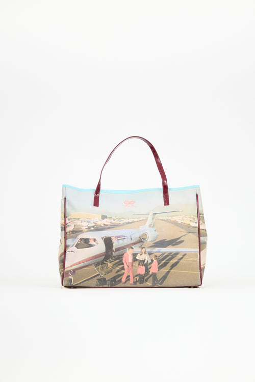 Anya Hindmarch Multi Canvas Photo Tote Bag