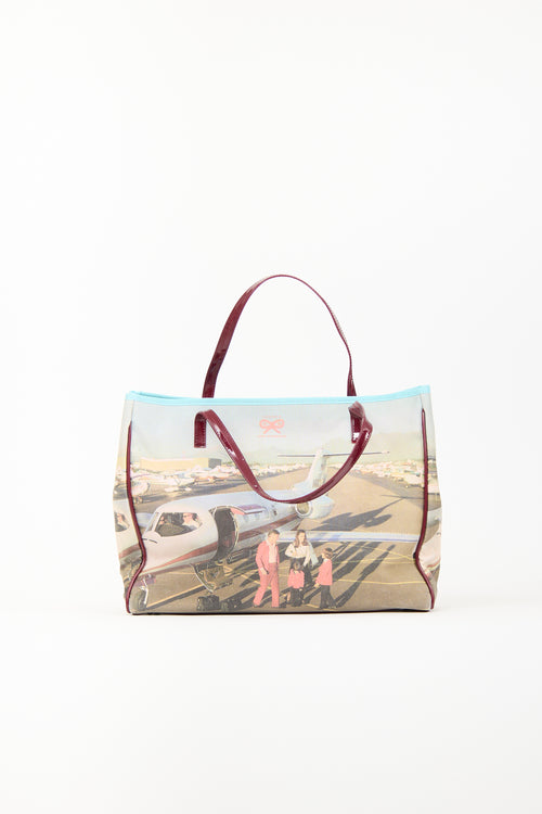 Anya Hindmarch Multi Canvas Photo Tote Bag