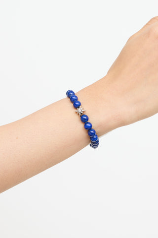 Anzie Sterling Silver Midnight Kyanite Bead Bracelet