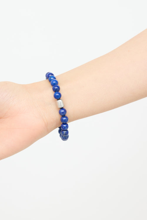 Anzie Sterling Silver Midnight Kyanite Bead Bracelet