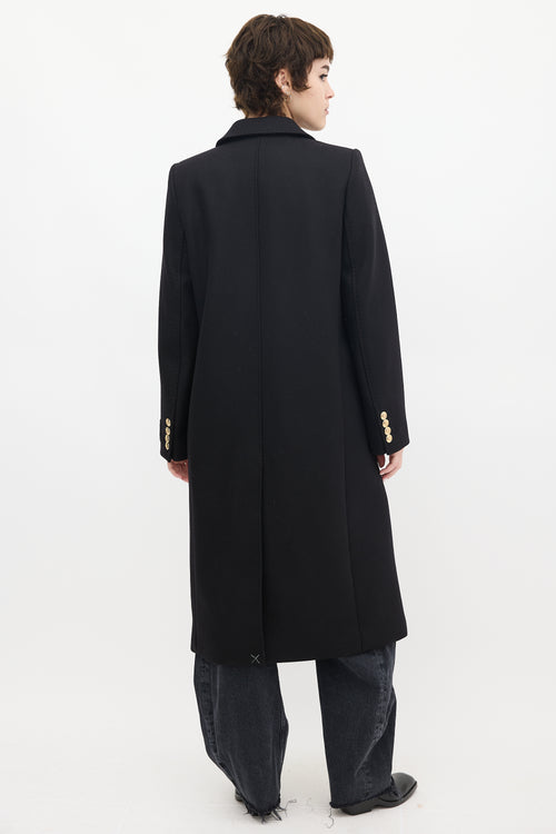 Aritzia Babaton Black Wool 
Cashmere Constant Long Coat