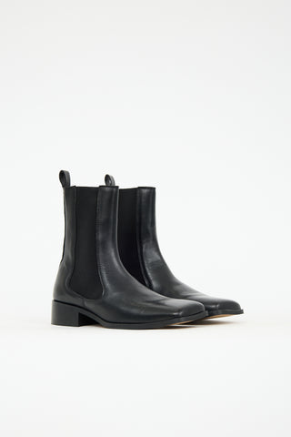 Arket Leather Square-Toe Chelsea Boot