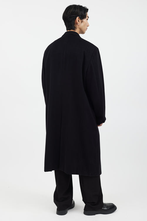 Armani Black Cashmere Long Coat