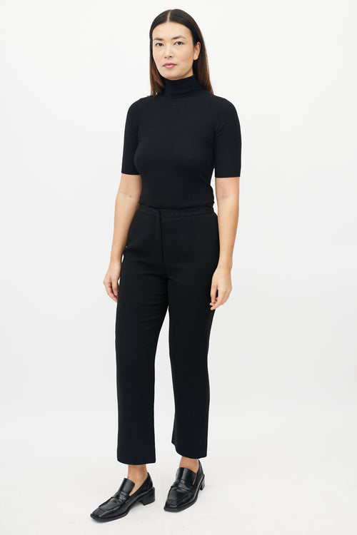 Armani Black High Waisted Trouser