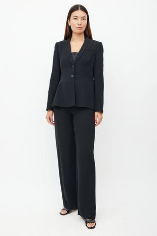 Armani Black Silk Two Piece Suit