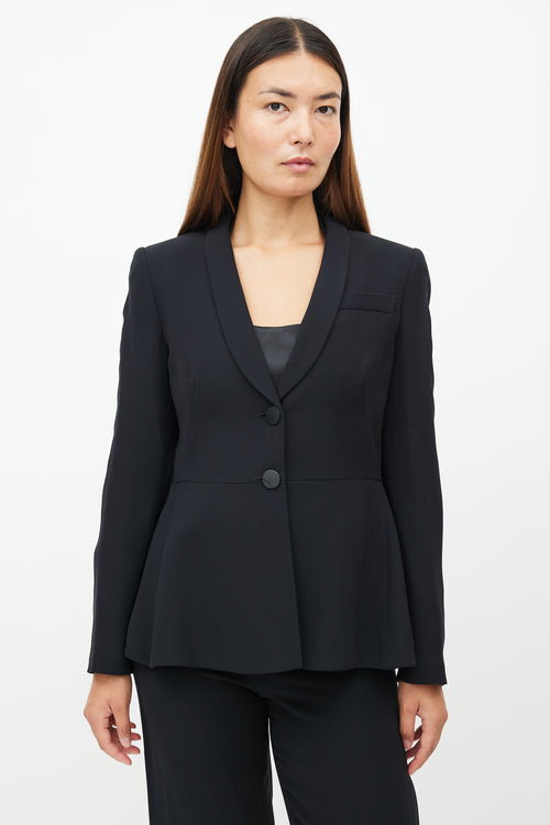 Armani Black Silk Two Piece Suit