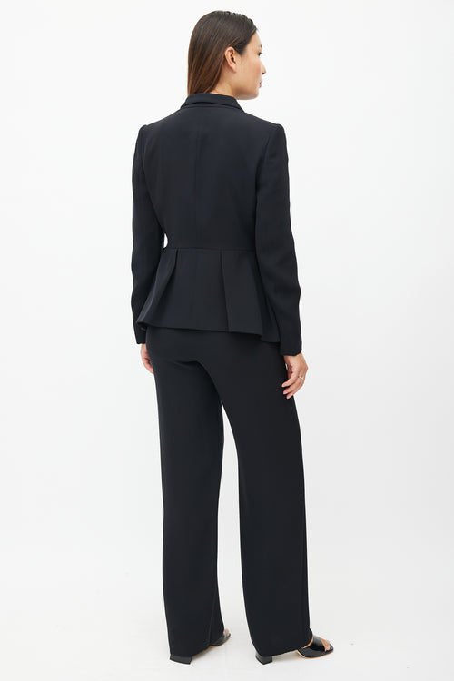 Armani Black Silk Two Piece Suit