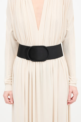 Armani Satin Wide Waist Belt