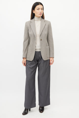 Armani Grey Cashmere Blazer