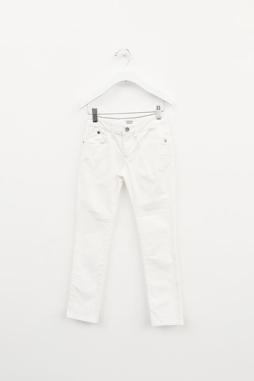 Armani Kids White Pants