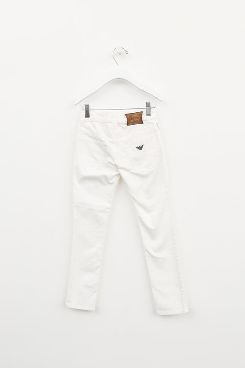 Armani Kids White Pants