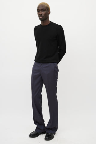 Armani Navy Wool Trouser