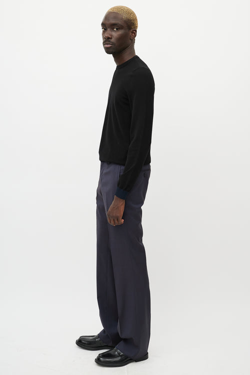 Armani Navy Wool Trouser