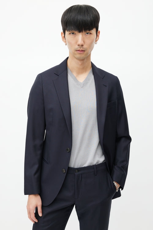 Armani Navy Wool Two Piece Suit