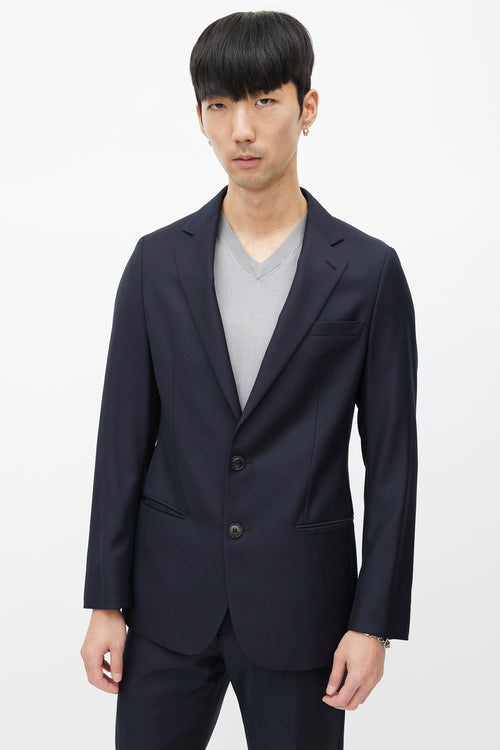 Armani Navy Wool Two Piece Suit