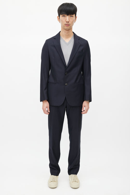 Armani Navy Wool Two Piece Suit