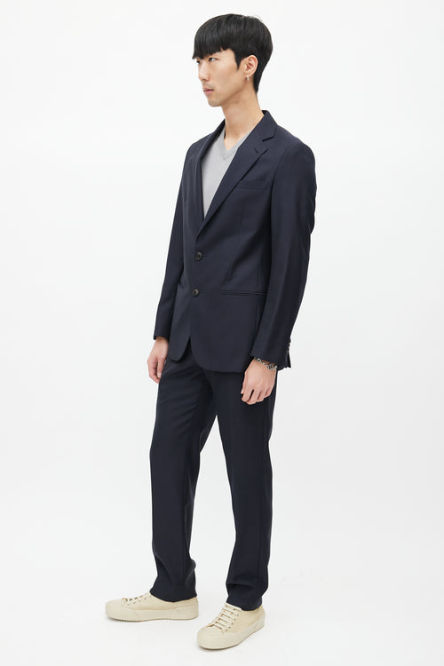 Armani Navy Wool Two Piece Suit