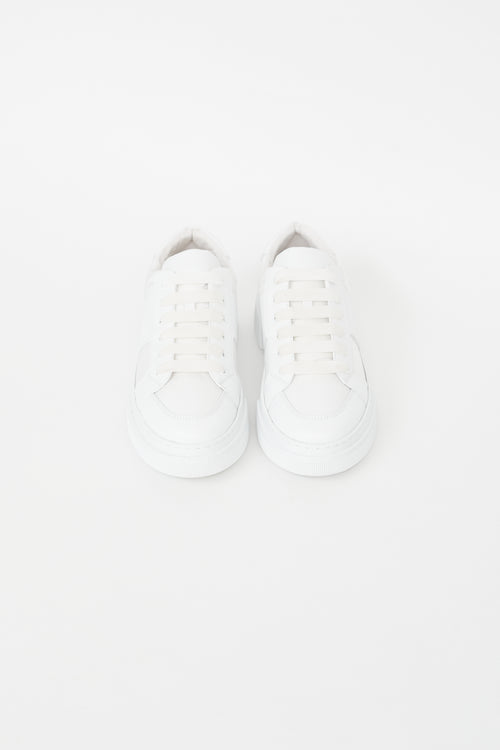 Armani White Leather Sneaker