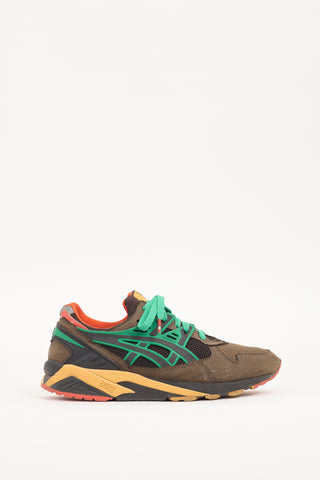 Asics Brown 
Multi Suede 
Mesh Gel Kayano  Sneaker