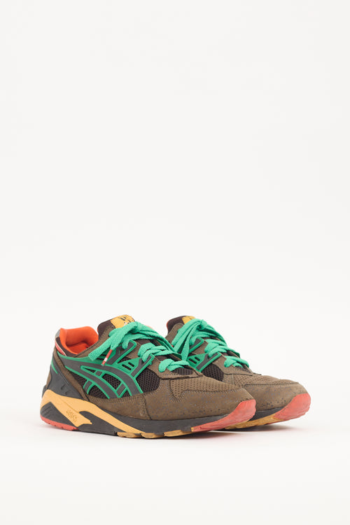 Asics Brown 
Multi Suede 
Mesh Gel Kayano  Sneaker