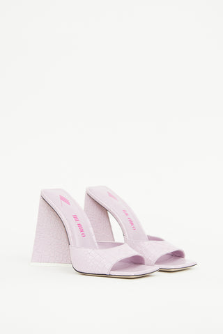 Attico Pink Devon Mule Sandal