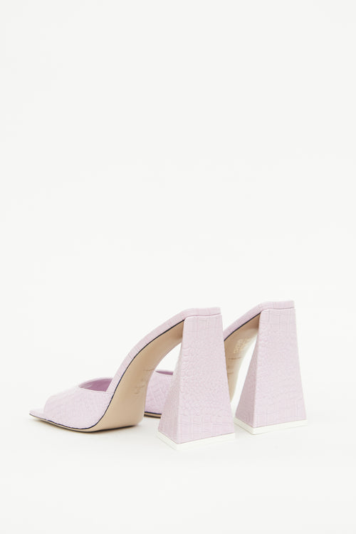 Attico Pink Devon Mule Sandal