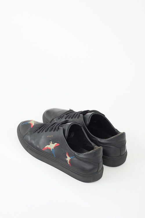 Axel Arigato Black 
Multicolour Leather Embroidered Sneaker