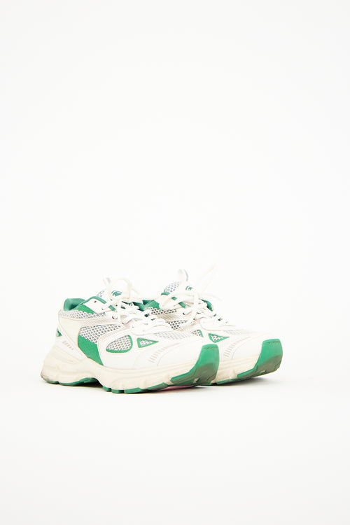 Axel Arigato White 
Green Leather Marathon Neo Sneaker