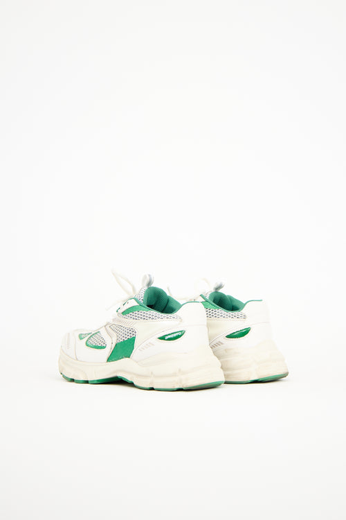 Axel Arigato White 
Green Leather Marathon Neo Sneaker