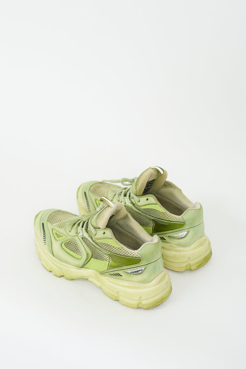 Axel Arigato Green Dip Dye Marathon Runner Sneaker