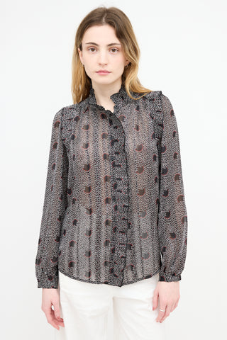 Ba&sh Ruffle Lady Blouse