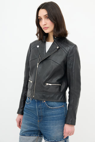 Balenciaga Quilted Leather Biker Jacket